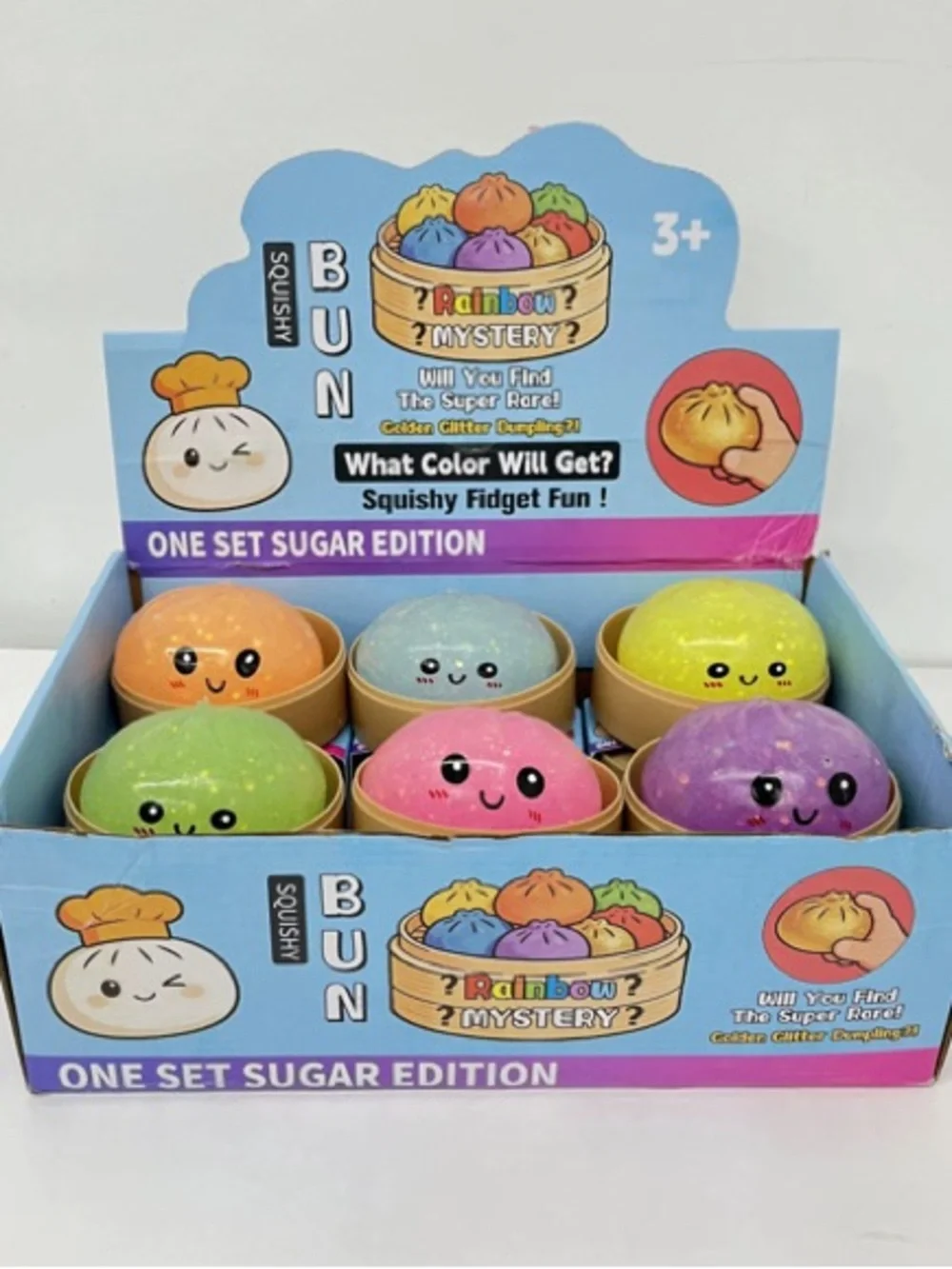 Glowing Squishy Bun Set - Green Glow